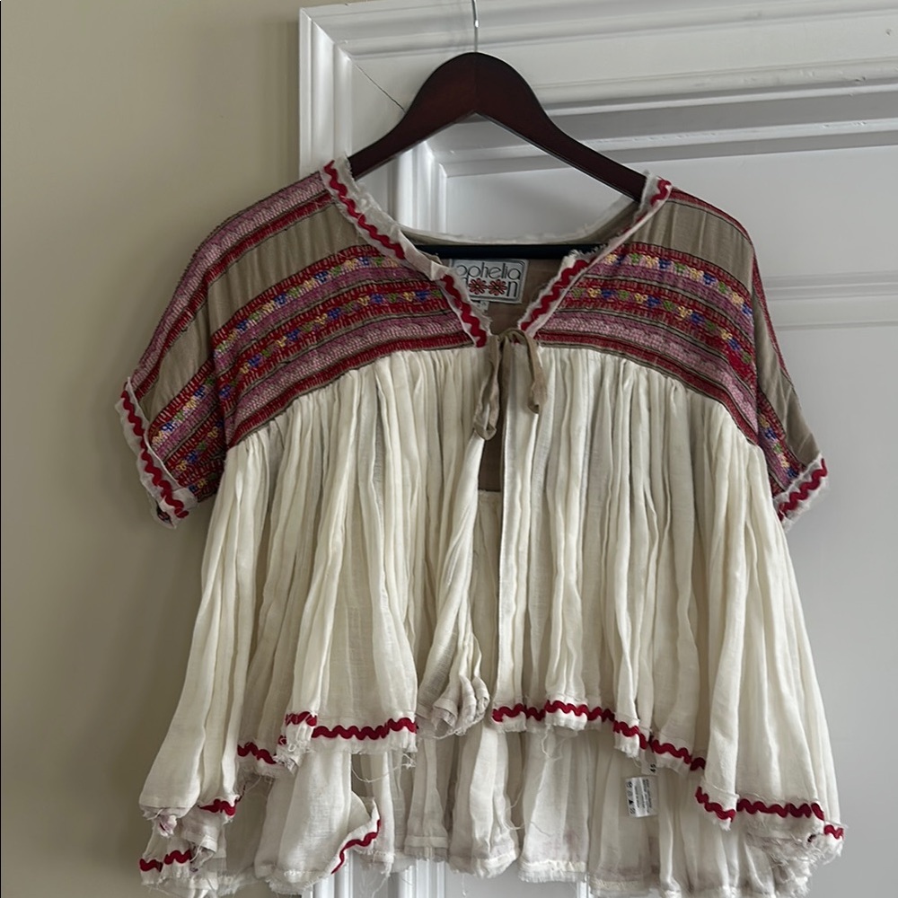 Embroiderd swing blouse